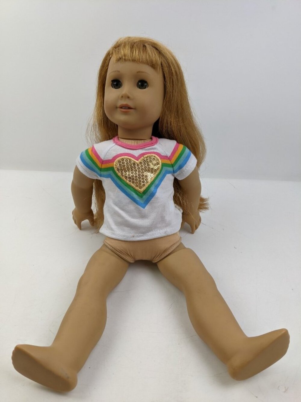 2014 AMERICAN GIRL MARYELLEN DOLL STRAWBERRYBLONDE HAIR GREEN EYES